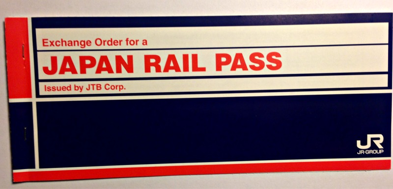 Voucher for Japan Rail Pass