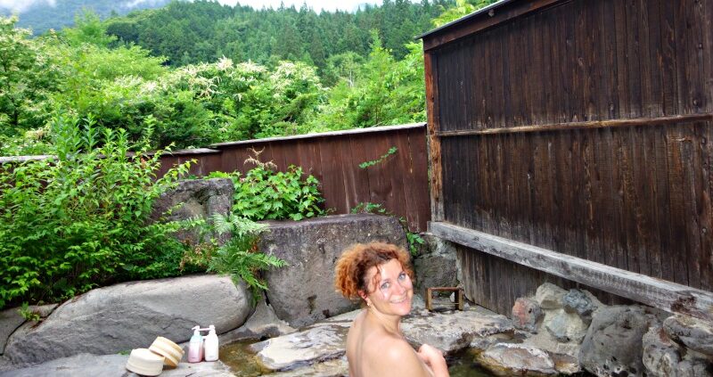 Onsen bade i Japan