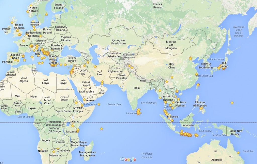 Stjernebillede på Google Maps