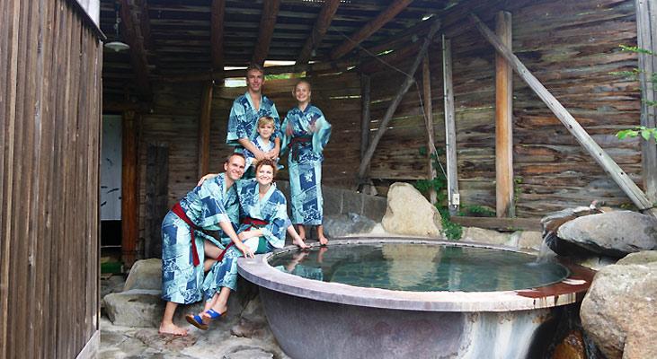 1 døgn på Ryokan med Onsen bade i De Japanske Alper