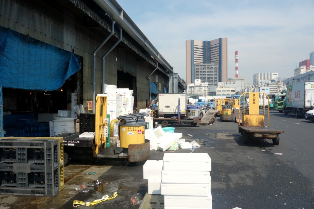 Tsukiji fiskemarkeds logistik