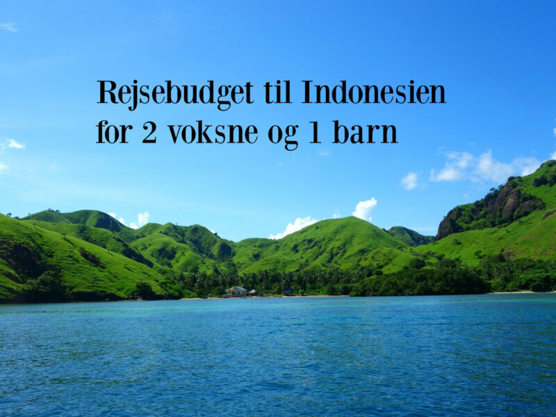Rejsebudget til Indonesien for 2 voksne og 1 barn