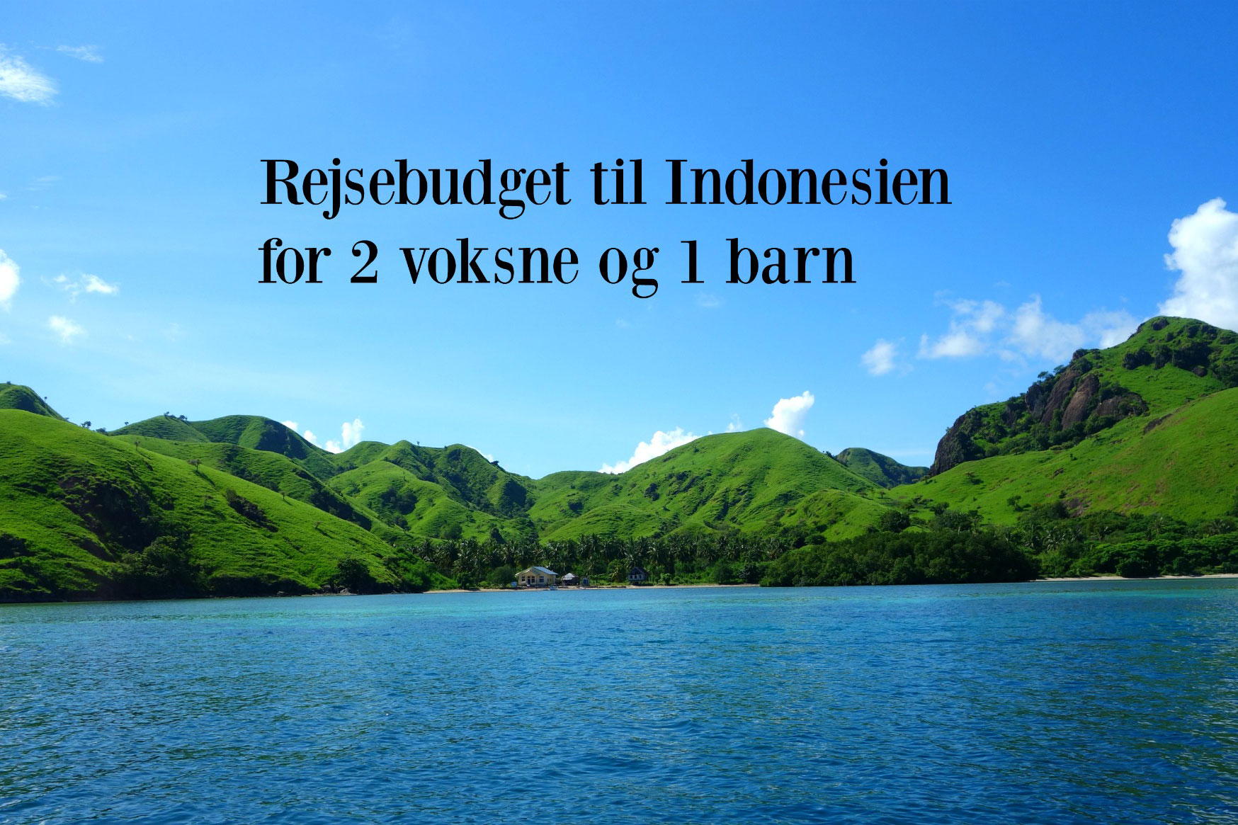Rejsebudget til Indonesien for 2 voksne og 1 barn