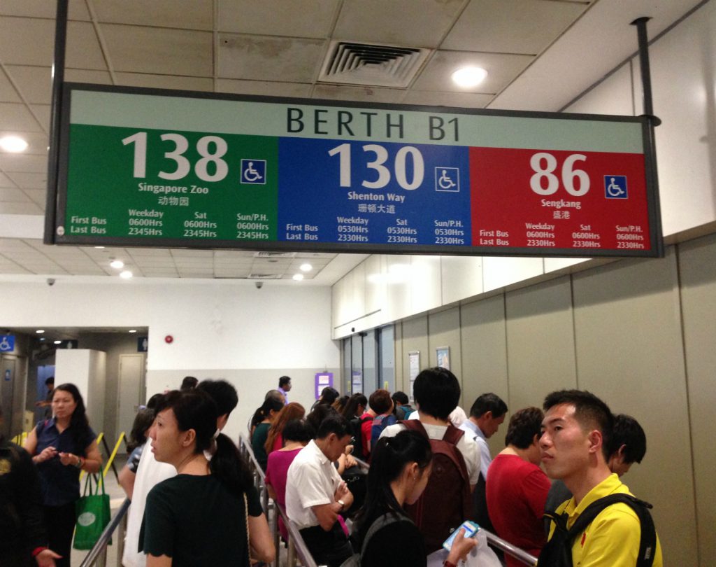 Bus 138 til Singapore Zoo