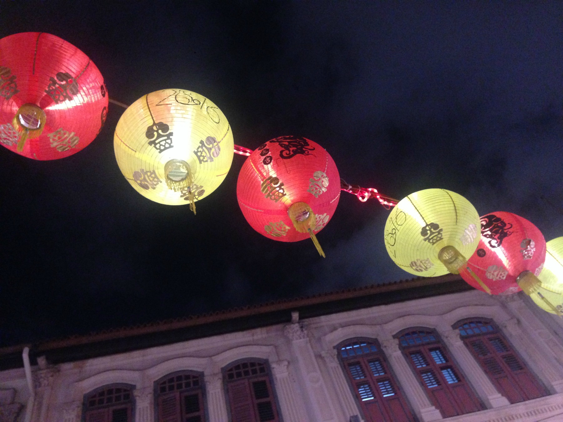 Gadebelysning i Chinatown