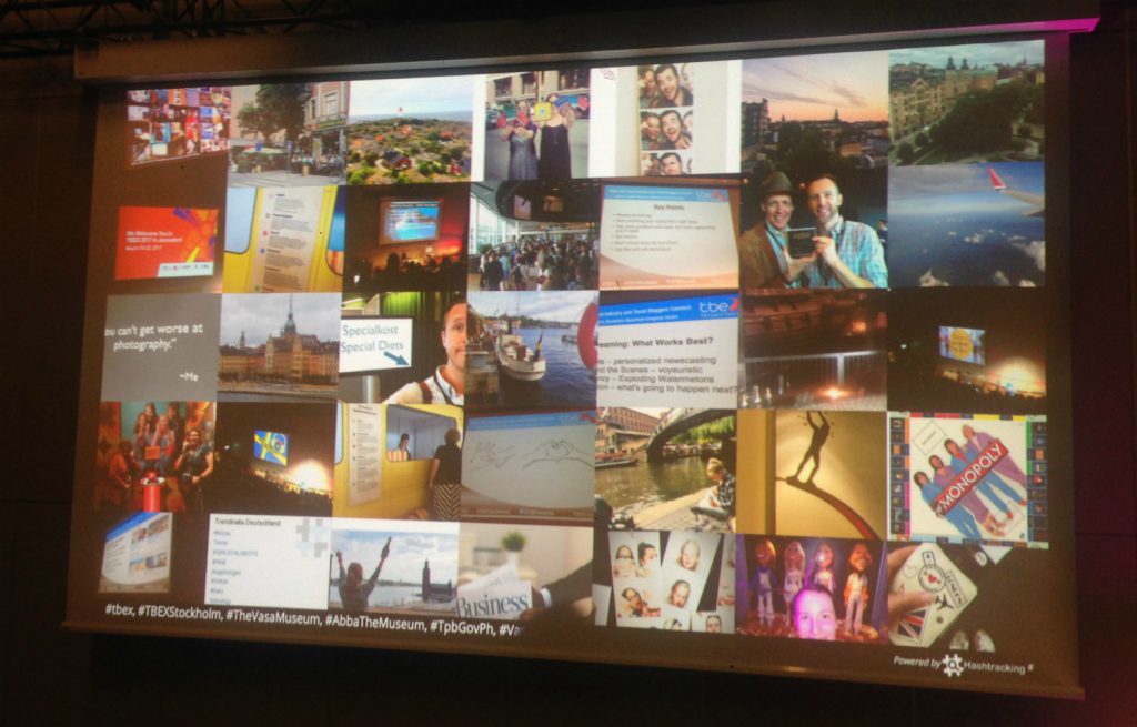 Social media wall