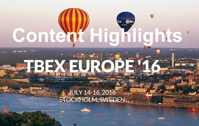 TBEX Stockholm content highlights