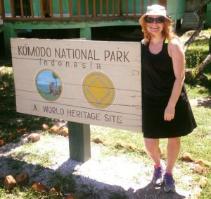 Bettina Arknaes i Komodo National Park - UNESCO