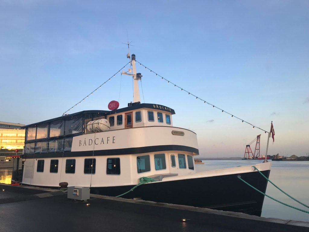 Bådcafe i Aarhus Havn
