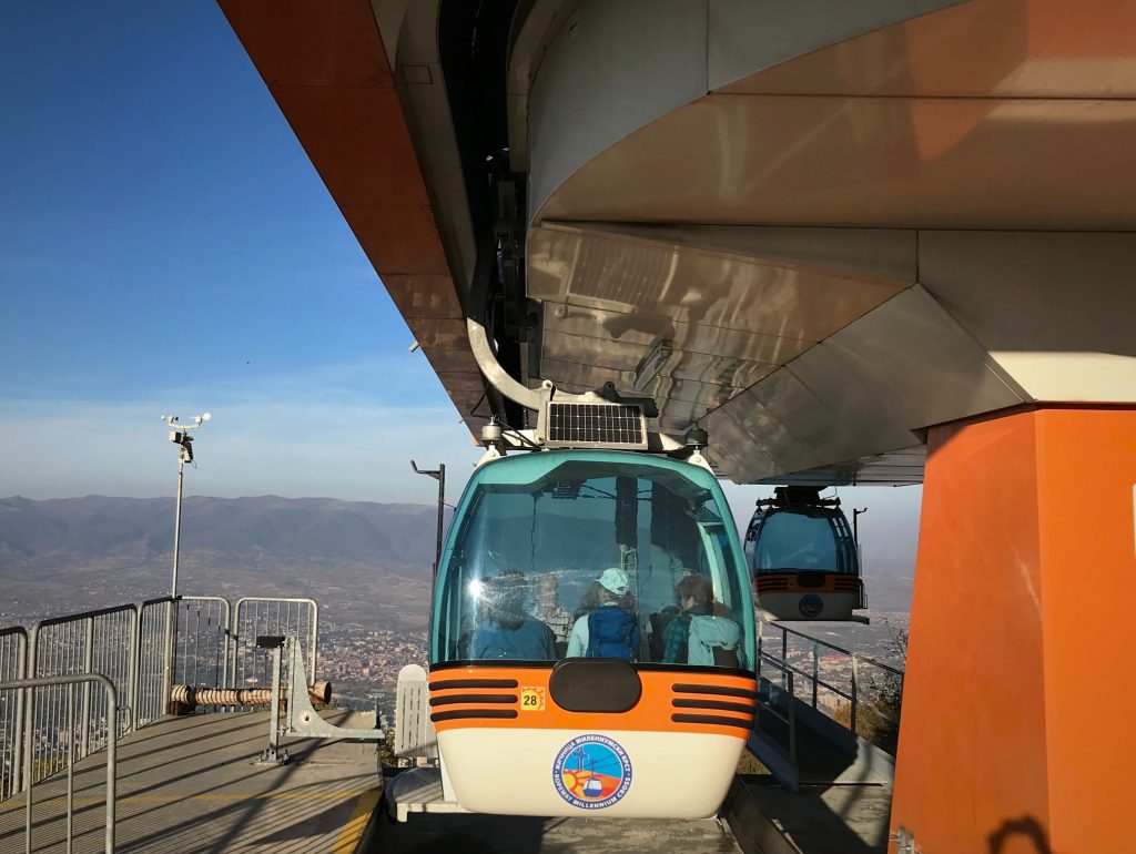 Svævebanen fra Skopje til bjerget Vodno