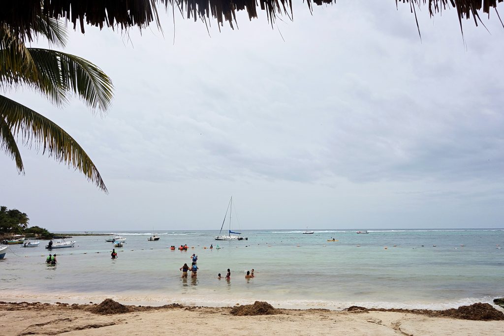 Udsigten over Akumal fra Beach baren
