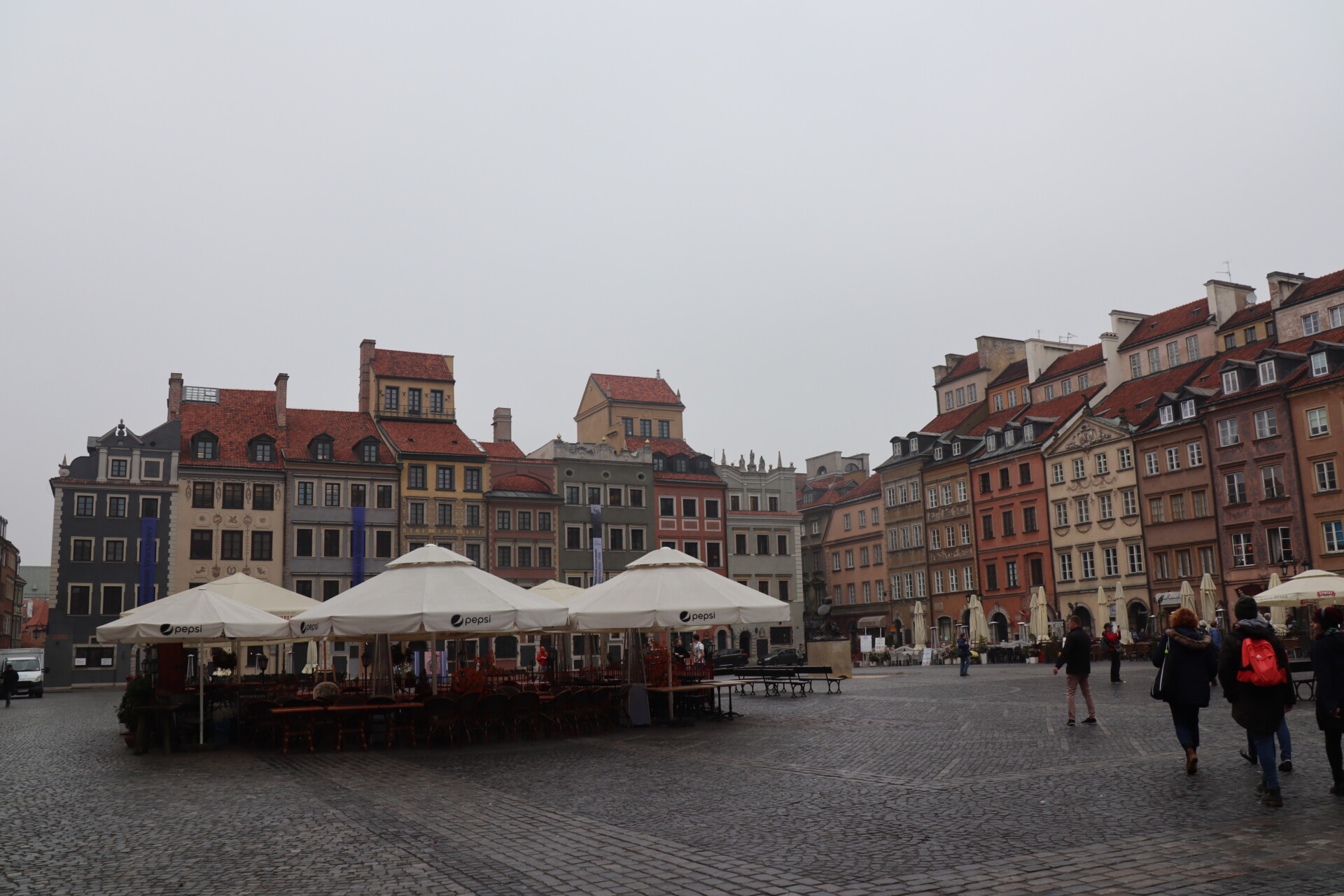 Tovet i den gamle by Warsawa