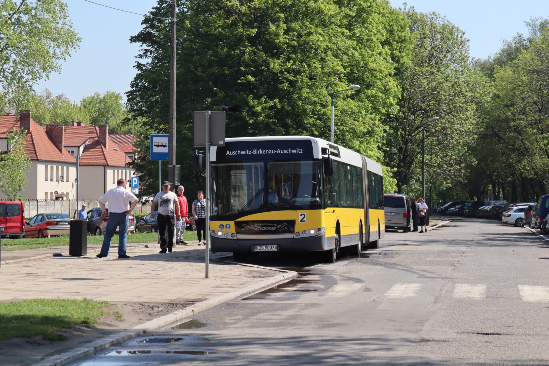 Gratis shuttlebus mellem Auschwitz og Birkenau