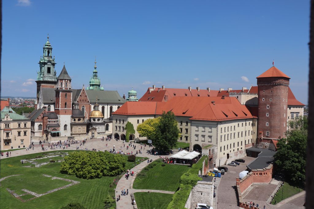 Wawel slot i Krakow i Polen