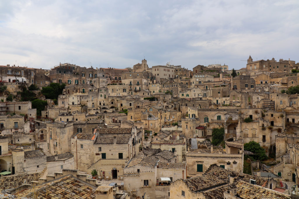Byudsigt over Sassi di Matera