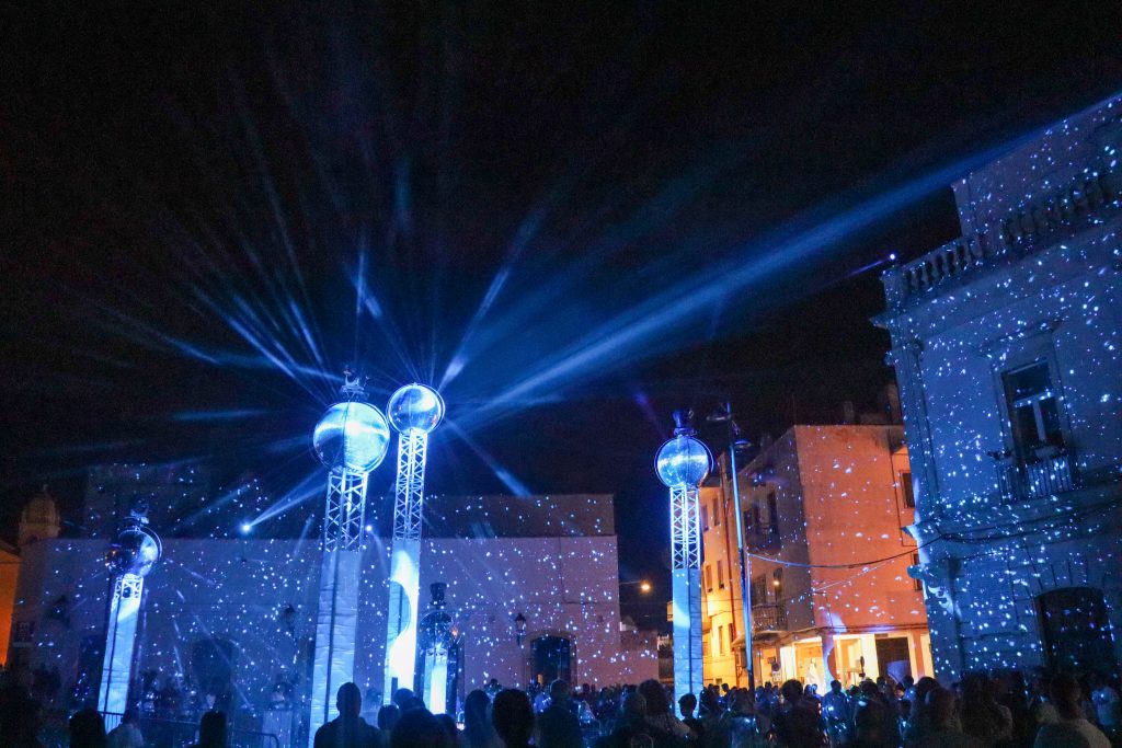 Lysshow ved Rione Piccola
