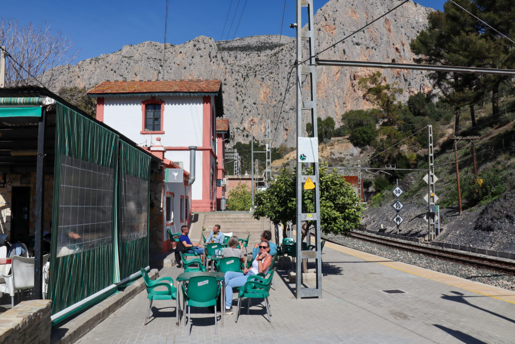 El Chorro togstationen