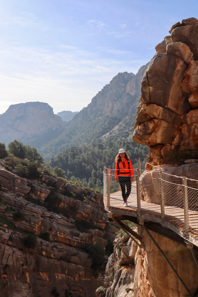 Hoyo Valley i det fjerne Caminito del rey