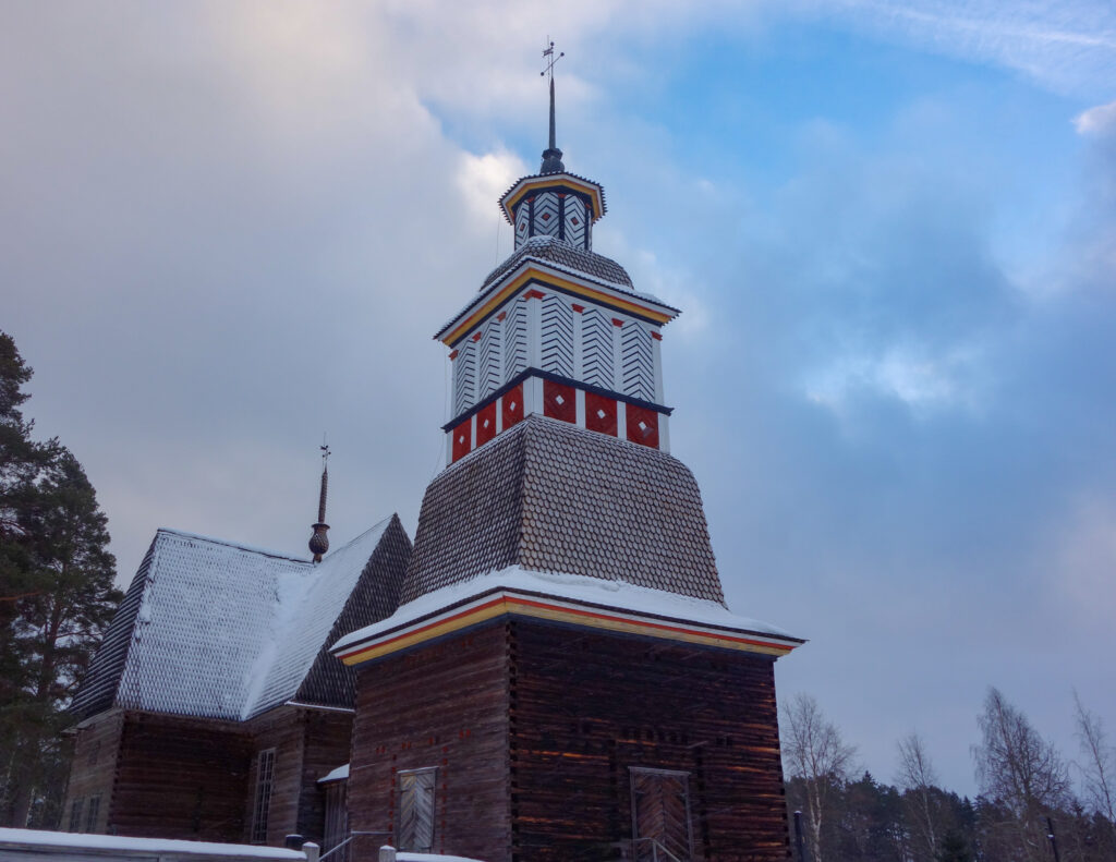 Petäjävesi gamle kirke i Finland
