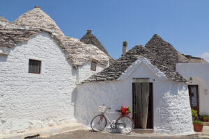 Trullo hus i Alberobello i Italien