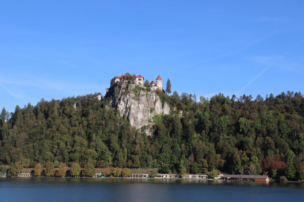 Udsigt til Bled castle