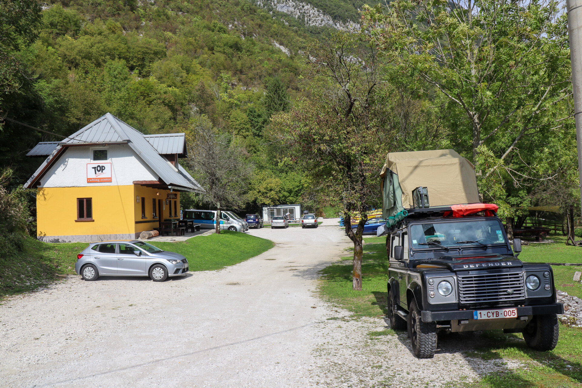 Top Rafting lejr og kiosk